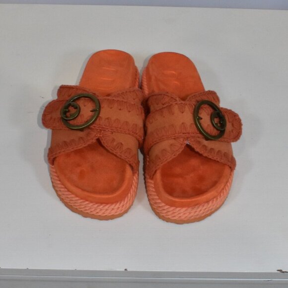 Orange Mou New Bio Sandals, Size 36